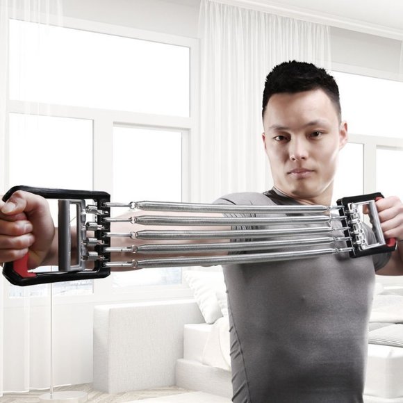 Multifunction Fitness Equipment Finger Exerciser 5 in 1 Spring Chest Expander - Picture 3 of 15